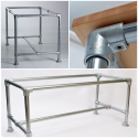 Angolo superiore a tre vie 90° Typ 18E, 48,3 mm, Zincato (Klemp) Angolo superiore a tre vie 90° Typ 18E, 48,3 mm, Zincato (Klemp)