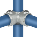 Rohrverbinder Eckstück Durchgehend - Typ 20E - 48,3 mm (Klemp) Rohrverbinder Eckstück Durchgehend - Typ 20E - 48,3 mm (Klemp)