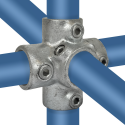 Four Socket CrossTyp 26B, 26,9 mm, Galvanized (Klemp) Four Socket CrossTyp 26B, 26,9 mm, Galvanized (Klemp)