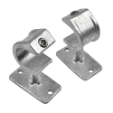 Soporte de pasamanos, abierto Typ 35E, 48,3 mm, Galvanizado (Klemp)