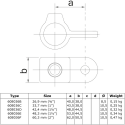 capicorda singolo maschio Typ 36D, 42,4 mm, Zincato (Klemp) capicorda singolo maschio Typ 36D, 42,4 mm, Zincato (Klemp)