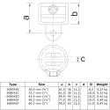 Rohrverbinder Gelenkhalter - Typ 42E - 48,3 mm (Klemp)
