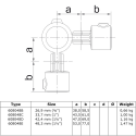 Rohrverbinder Gelenkstück Doppel 90° - Typ 48E - 48,3 mm (Klemp) Rohrverbinder Gelenkstück Doppel 90° - Typ 48E - 48,3 mm (Klemp)