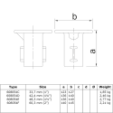 Rohrverbinder Strassensockel - Typ 54C - 33,7 mm (Klemp) Rohrverbinder Strassensockel - Typ 54C - 33,7 mm (Klemp)
