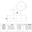 Plaque de collier simple face Typ 55E, 48,3 mm, Galvanisé (Klemp) Plaque de collier simple face Typ 55E, 48,3 mm, Galvanisé (Klemp)