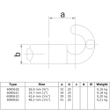 Gancho Typ 61B, 26,9 mm, Galvanizado (Klemp) Gancho Typ 61B, 26,9 mm, Galvanizado (Klemp)
