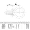 Clip per pannello monofacciale Typ 70C, 33,7 mm , Zincato (Klemp) Clip per pannello monofacciale Typ 70C, 33,7 mm , Zincato (Klemp)