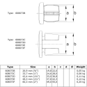 Metal Plug Typ 73B, 26,9 mm, Galvanized (Klemp)