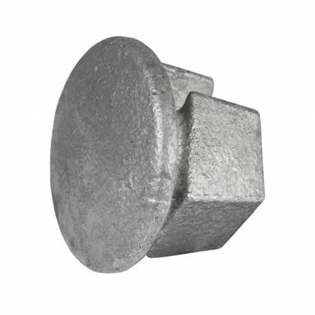 Rohrverbinder Stopfen Metall - Typ 73C - 33,7 mm (Klemp) - Runde Rohrverbinder Verzinkt