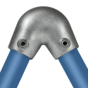 variabele Kniestuk 40°-70° Typ 123E, 48,3 mm, Thermisch verzinkt (Klemp) variabele Kniestuk 40°-70° Typ 123E, 48,3 mm, Thermisch verzinkt (Klemp)