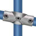Two Socket Slope Cross - 0°-11°Typ 22SE, 48,3 mm, Galvanized (Klemp) Two Socket Slope Cross - 0°-11°Typ 22SE, 48,3 mm, Galvanized (Klemp)