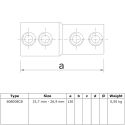 Manguito de ajuste de tubo con gradiente 33,7 Typ 8VCB, 33,7 - 26,9 mm, Galvanizado (Klemp) Manguito de ajuste de tubo con gradiente 33,7 Typ 8VCB, 33,7 - 26,9 mm, Galvanizado (Klemp)