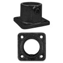 Łącznik ścienny - stopa kwadratowa Typ 11C, 33,7 mm , Czarny (Klemp) Łącznik ścienny - stopa kwadratowa Typ 11C, 33,7 mm , Czarny (Klemp)