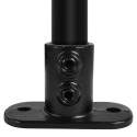 Brida de base de barandilla Typ 12E, 48,3 mm, Negro (Klemp)