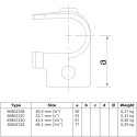 Trójnik zaciskowy Typ 32C, 33,7 mm , Czarny (Klemp) Trójnik zaciskowy Typ 32C, 33,7 mm , Czarny (Klemp)