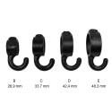 Gancio Typ 61D, 42,4 mm, Nero (Klemp) Gancio Typ 61D, 42,4 mm, Nero (Klemp)