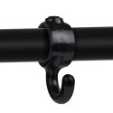 Kapstokhaak. Haak 90 graden smal Typ 64D, 42,4 mm, Zwart (Klemp) Kapstokhaak. Haak 90 graden smal Typ 64D, 42,4 mm, Zwart (Klemp)