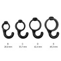 Rohrverbinder Stellring mit Haken. Haken 90° schmal - Typ 64E - 48,3 mm (Schwarz) (Klemp) Rohrverbinder Stellring mit Haken. Haken 90° schmal - Typ 64E - 48,3 mm (Schwarz) (Klemp)