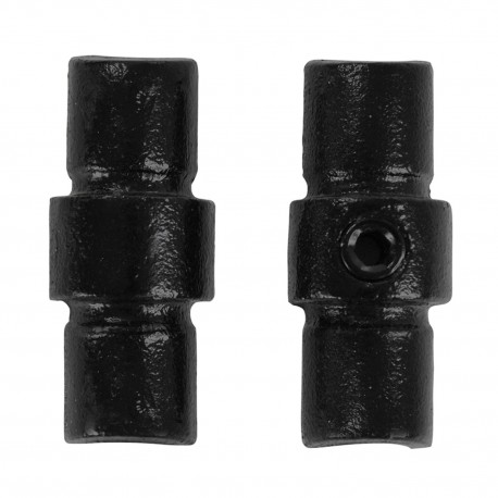 Rohrverbinder Verlängerungsstück Innen - Typ 9C - 33,7 mm (Schwarz) (Klemp) - Runde Rohrverbinder Schwarze Rohrverbinder Verlängerungsstück Innen - Typ 9C - 33,7 mm (Schwarz) (Klemp) - Runde Rohrverbinder Schwarze