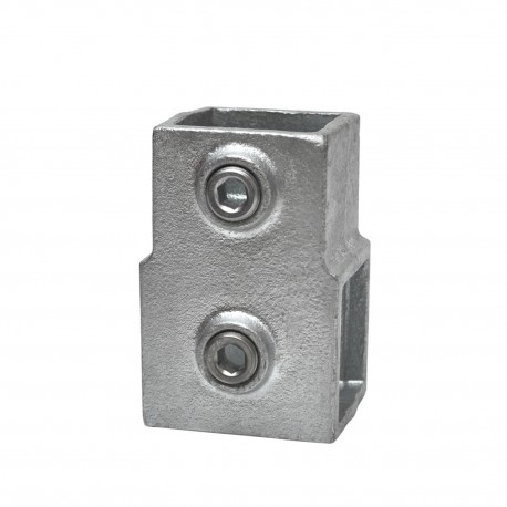 Kort T-stukTyp 2S, 40 mm, Thermisch verzinkt (Klemp) - Vierkante buiskoppelingen