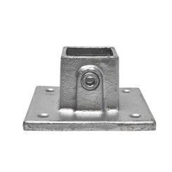 Square footplate Typ 10S, 40 mm, Galvanized (Klemp)