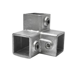 Codo de tres vías 90º Typ 18S, 40 mm, Galvanizado (Klemp)