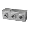Two Socket Cross Typ 22S, 40 mm, Galvanized (Klemp) Two Socket Cross Typ 22S, 40 mm, Galvanized (Klemp)