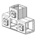 Conexión en T de salida lateral Typ 24S, 40 mm, Galvanizado (Klemp) Conexión en T de salida lateral Typ 24S, 40 mm, Galvanizado (Klemp)