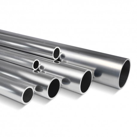 Tubo Tondo Acciaio Inox 304 Spazzolato - Mm 21,3x2,5 - Per Moto, Barca, Marmitte, Meccanica