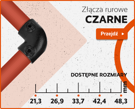 Złącza rurowe Czarne