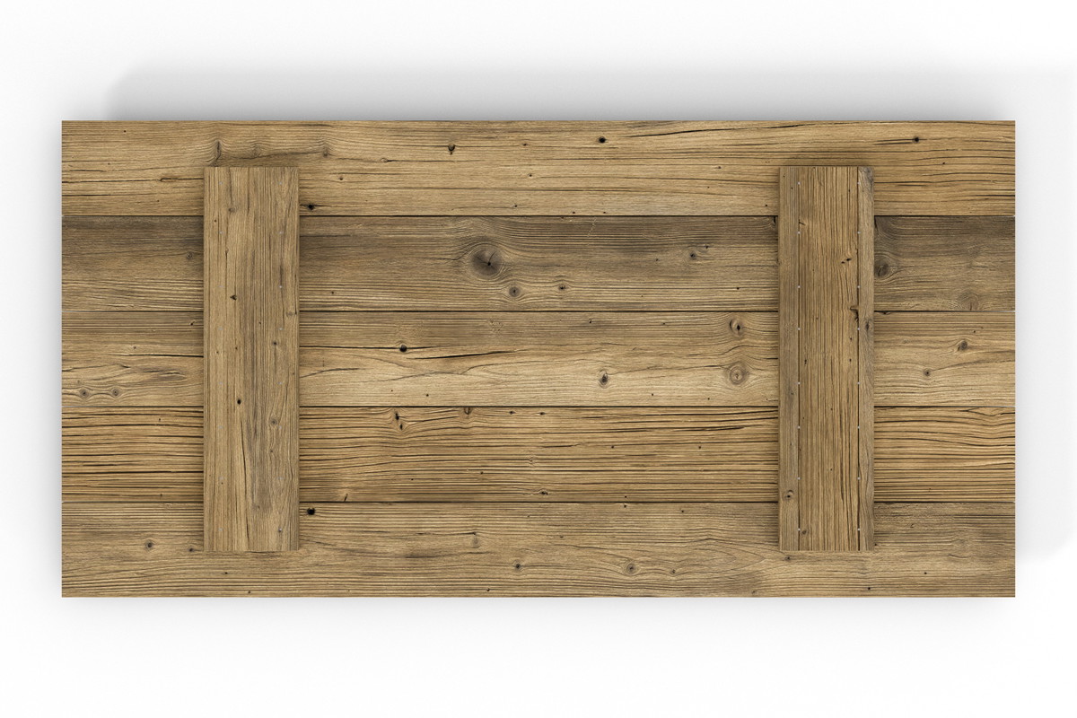 Encimera Premium única de madera antigua