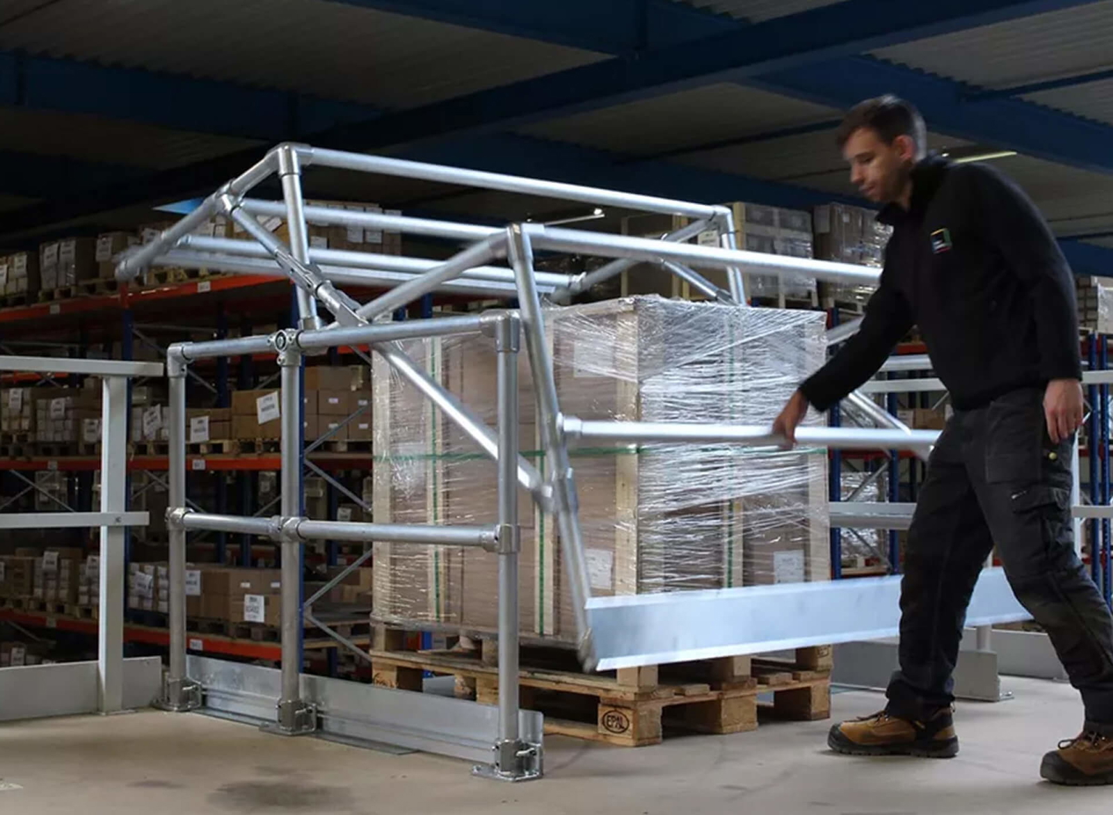 Cancello per pallet Kee Pivot a soppalco