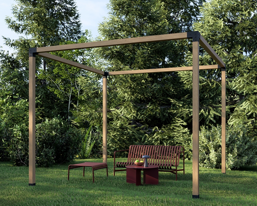 pergola autoportante en bois simple