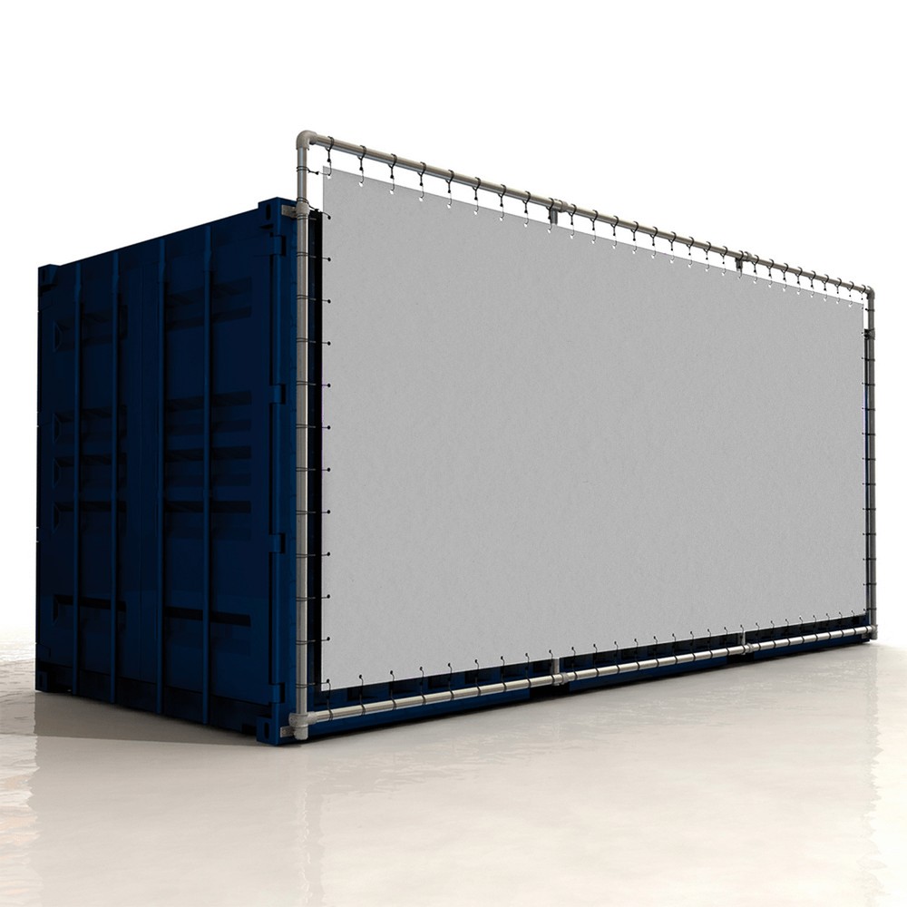 Reclameframe voor container