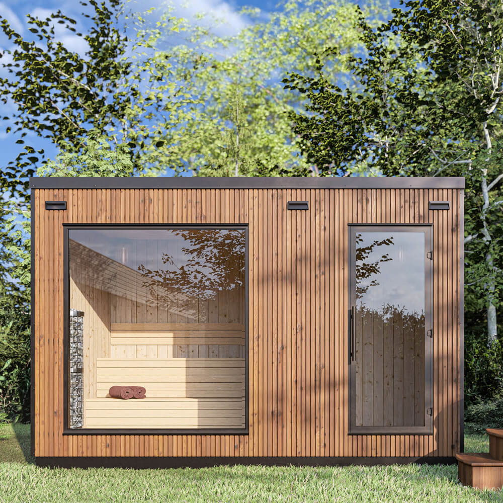 Medium outdoor sauna