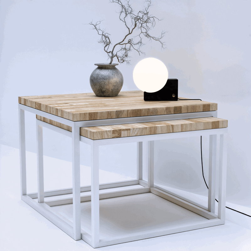 Table basse en chêne rustique